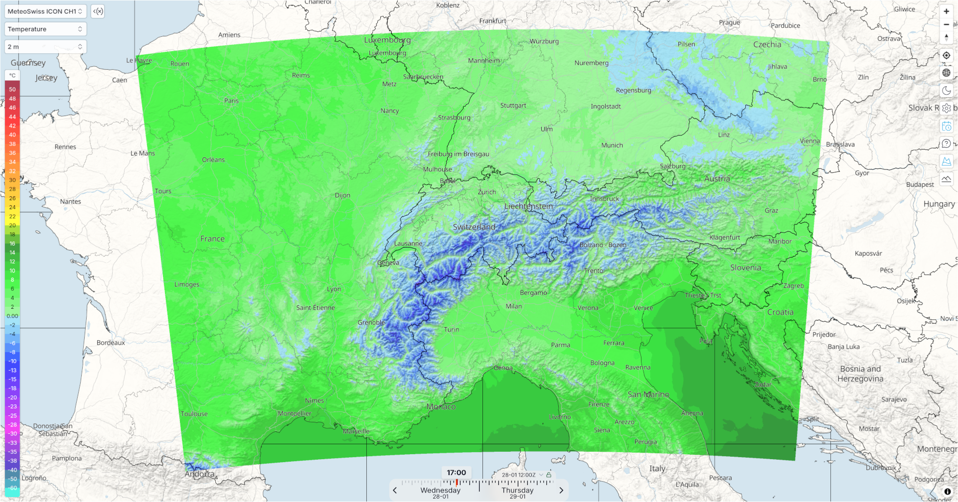 Open-Meteo Maps UI example